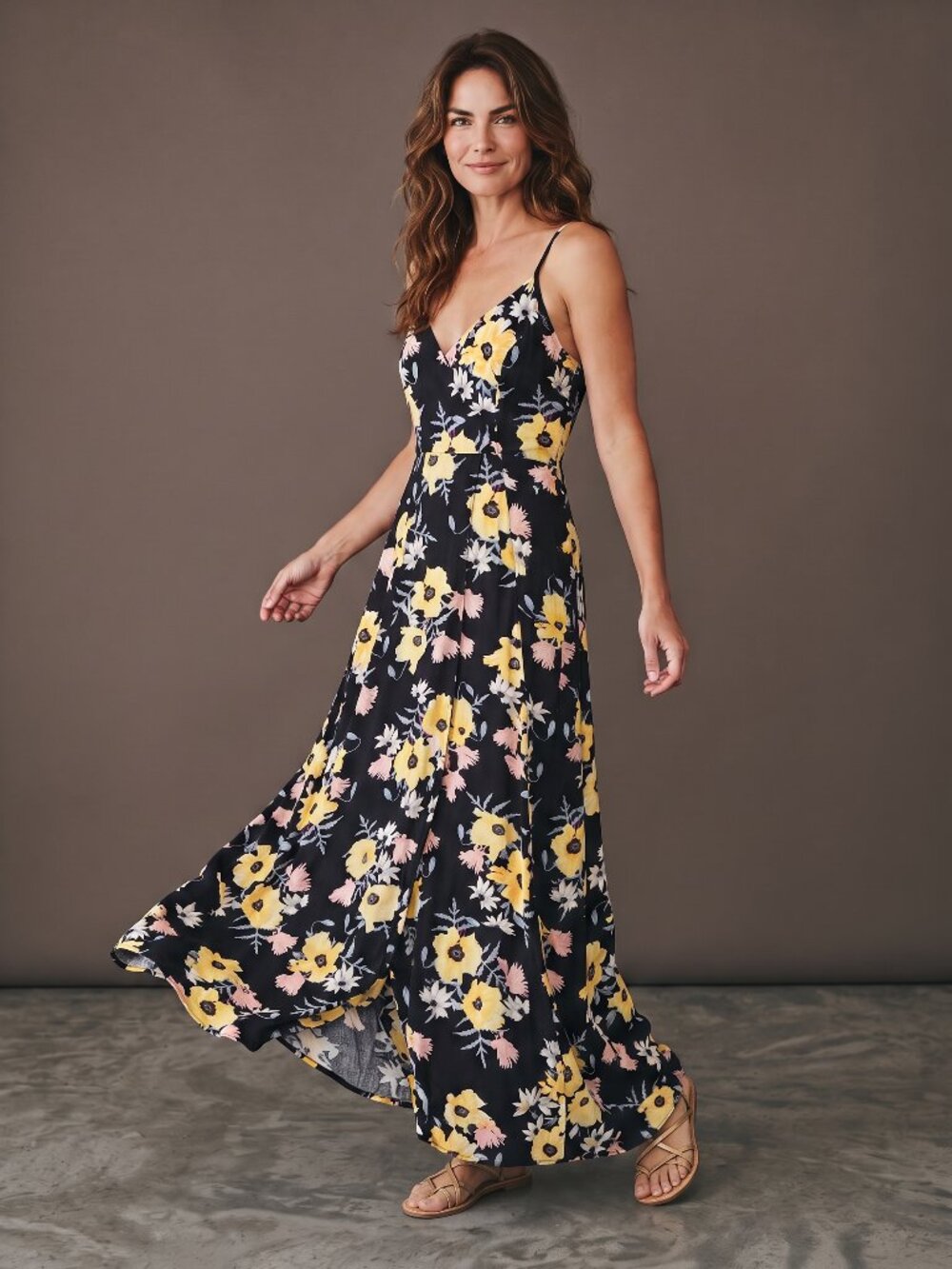 🌼 H&M Floral Faux Wrap Maxi Dress | Size 4 | Elegant & Effortlessly Feminine 🌼